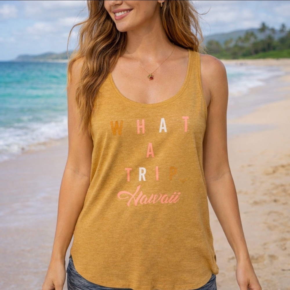 ROXY “WHAT A TRIP HAWAII” GRAPHIC TANK SIZE MEDIUM NWT